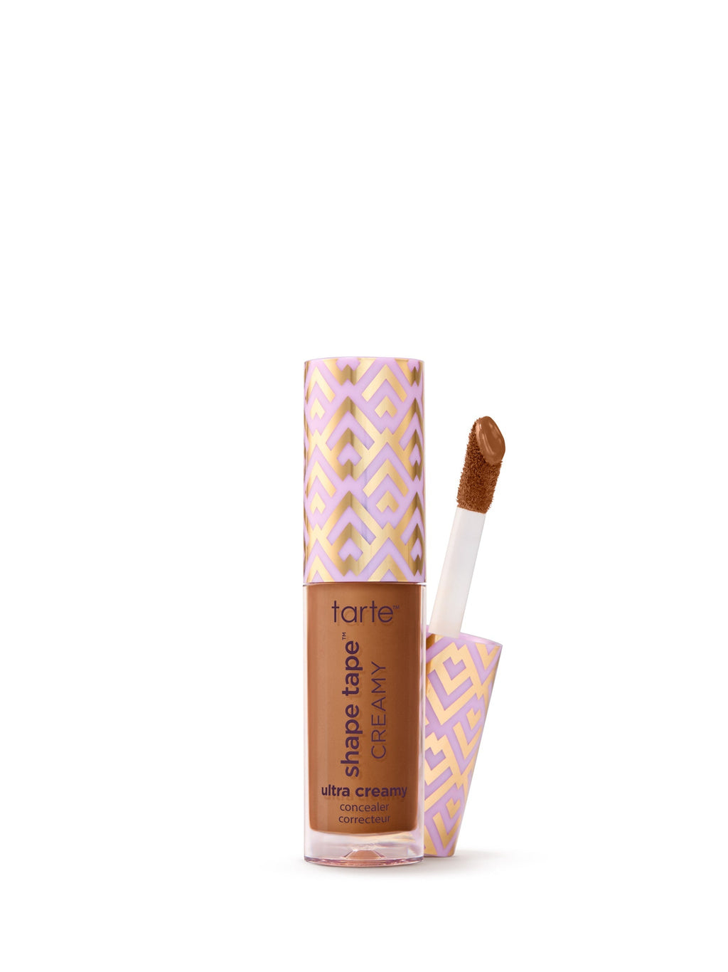 Tarte shape tape cream product with applicator on a white background
