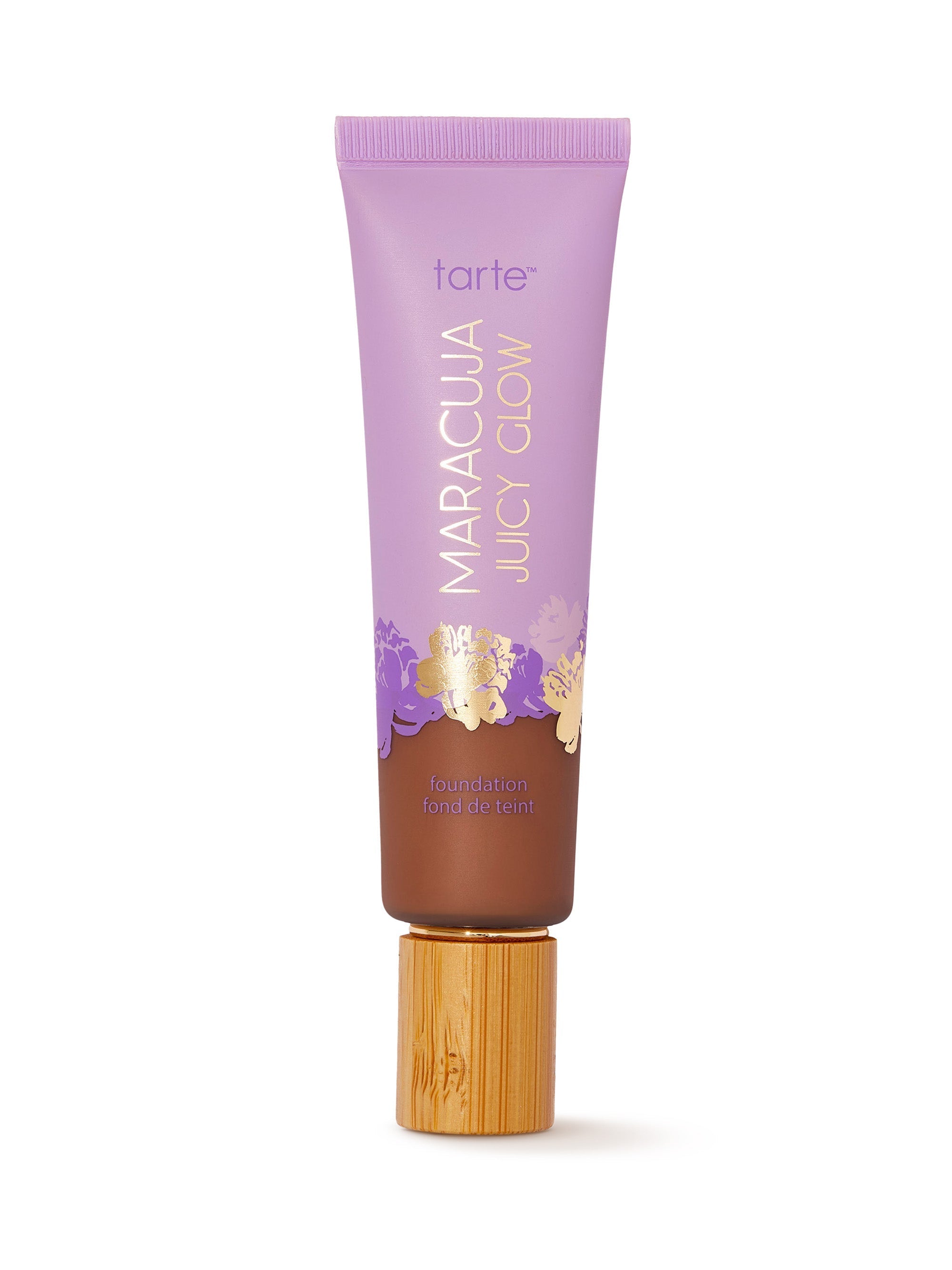 Tarte Maracuja Juicy Glow foundation tube on a white background