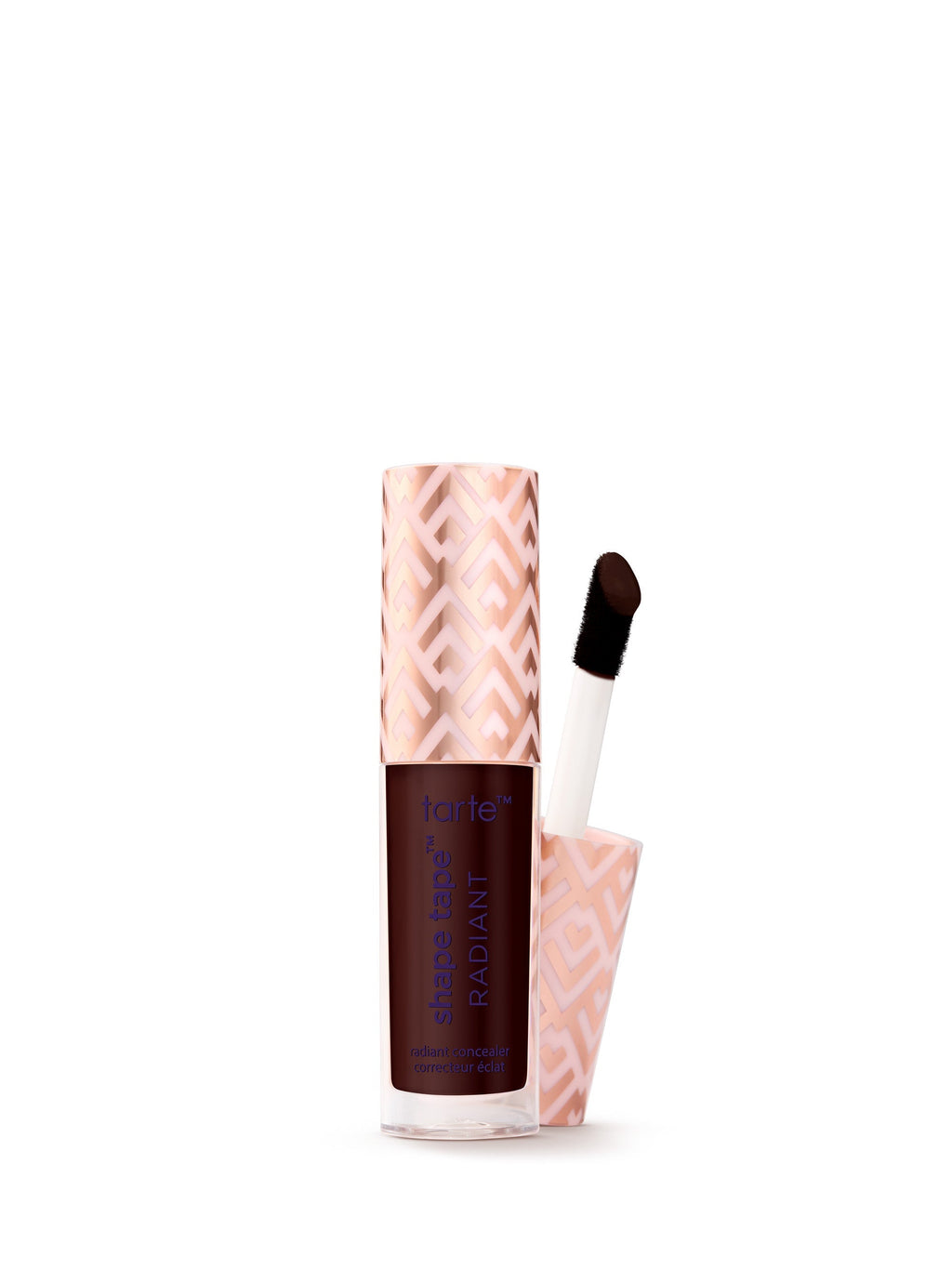Lip tint with applicator on a white background