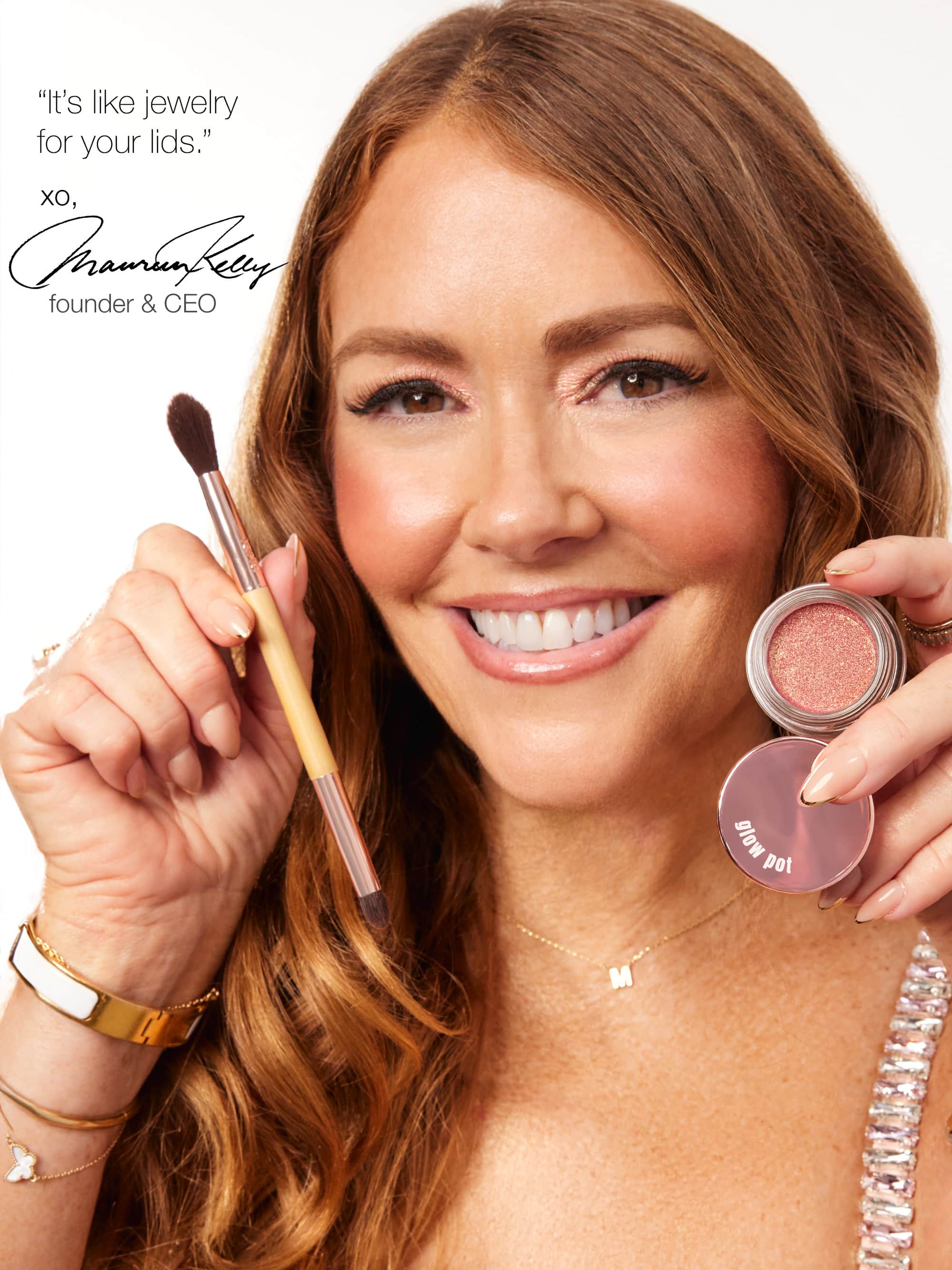 glow pot eyeshadow & brush