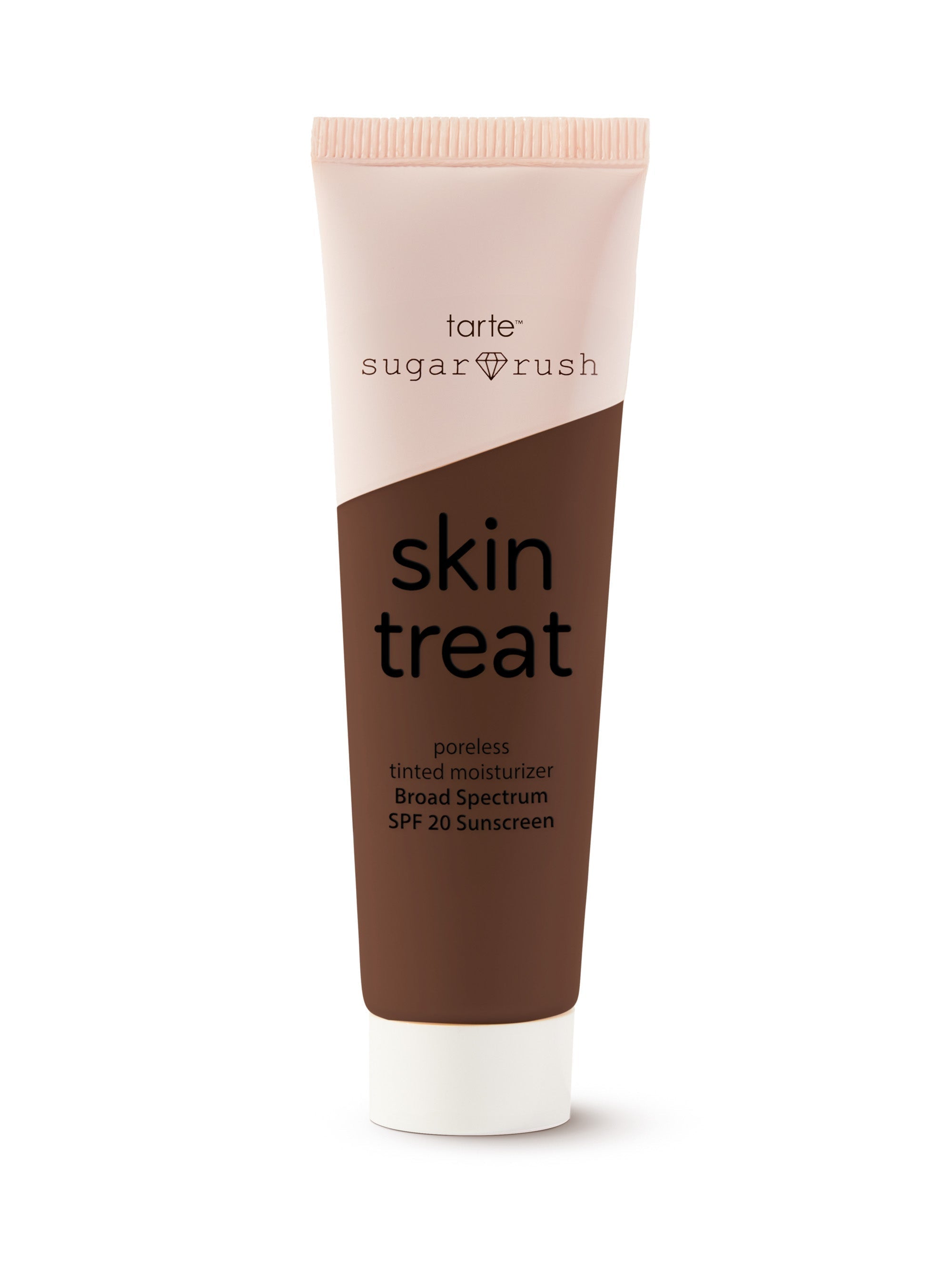 Tube of 'skin treat' by sugar rush on a white background