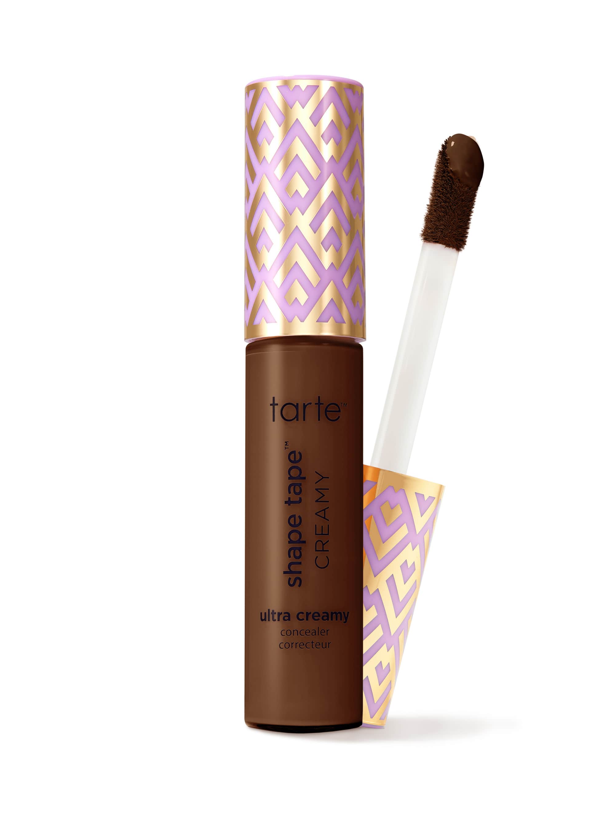 Tarte shape tape creamy product with applicator on a white background